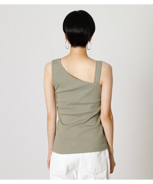 AZUL by moussy(アズールバイマウジー)/ASYMMETRY SHOULDER TANKTOP/img21
