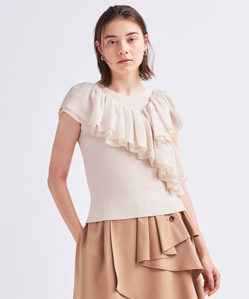 クーポン開催中 セール 55 Off フリルコンビニット ランバンオンブルー Lanvin En Bleu Magaseek