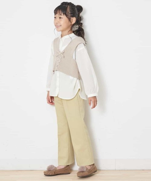 a.v.v(KID'S)(アー・ヴェ・ヴェキッズ)/[100－130]バンドカラーロングシャツ[WEB限定サイズ]/img02