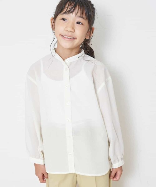 a.v.v(KID'S)(アー・ヴェ・ヴェキッズ)/[100－130]バンドカラーロングシャツ[WEB限定サイズ]/img04