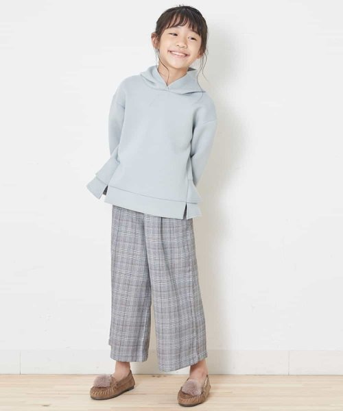 a.v.v(KID'S)(アー・ヴェ・ヴェキッズ)/[100－130]サスペンダーつきチェック柄ワイドパンツ[WEB限定サイズ]/img03