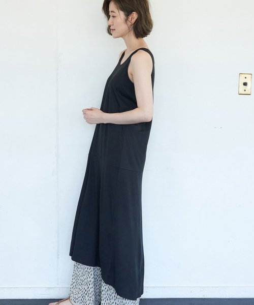 ROPE' PICNIC(ロペピクニック)/【essential wear】【吸水速乾・抗菌加工】Aラインノースリーブワンピース/img01