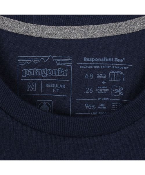 patagonia(パタゴニア)/パタゴニア patagonia Tシャツ 半袖 レスポンシビリティー メンズ レディース P－6 LOGO RESPONSIBILI TEE ブラック ホワイト/img07
