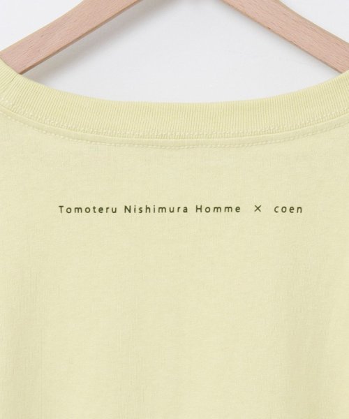 coen(coen)/TOMOTERU NISHIMURA HOMME（トモテル　ニシムラ　オム）×coenプリントロングスリーブTシャツ（プリントT/ロンT）/img27