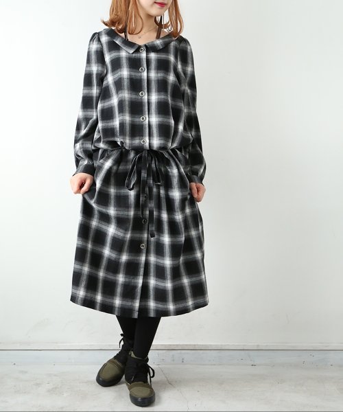 チェックロングワンピース オシャレウォーカー Osharewalker Magaseek