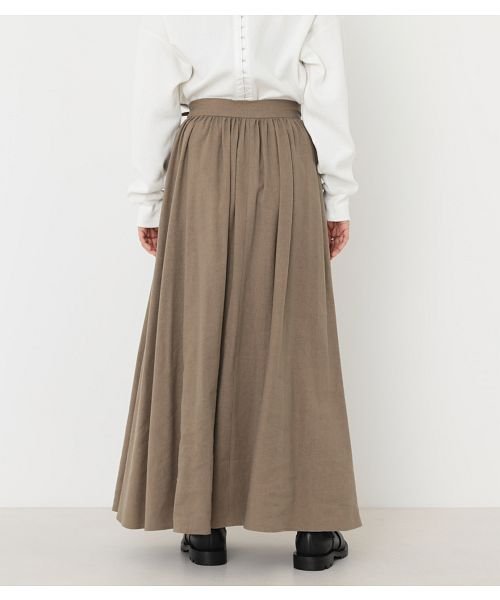 BLACK BY MOUSSY(ブラックバイマウジー)/wrap gather skirt/img03