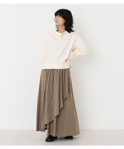 BLACK BY MOUSSY(ブラックバイマウジー)/wrap gather skirt/img20