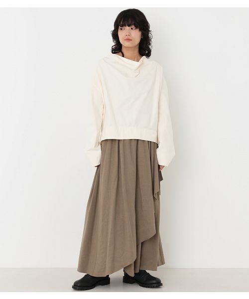 BLACK BY MOUSSY(ブラックバイマウジー)/wrap gather skirt/img23