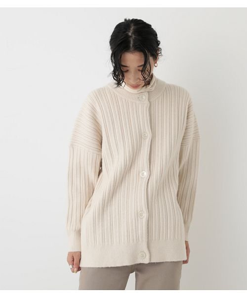 BLACK BY MOUSSY(ブラックバイマウジー)/【GISELe10月号掲載】random rib knit cardigan/img02