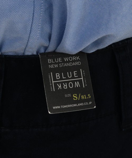 BLUE WORK(BLUE WORK)/ブロークンツイル ワイドテーパードパンツ/img26