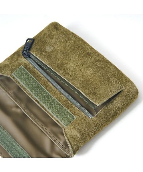 AS2OV(AS2OV)/AS2OV / アッソブ WP SUEDE WALLET SHOULDER － KHAKI/img02