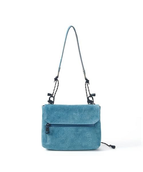 AS2OV(AS2OV)/AS2OV / アッソブ WP SUEDE WALLET SHOULDER － TURQUOISE/img01