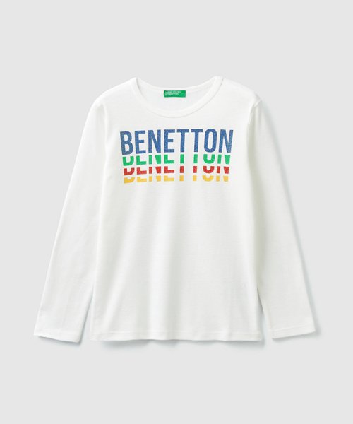 BENETTON (UNITED COLORS OF BENETTON GIRLS)(ユナイテッド　カラーズ　オブ　ベネトン　ガールズ)/ベーシックロゴプリントTシャツ・カットソー/img02