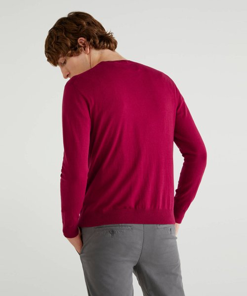 BENETTON (mens)(ベネトン（メンズ）)/ストレッチコットンVネックニット・セーター/img20