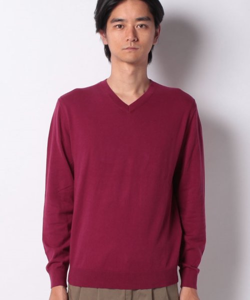 BENETTON (mens)(ベネトン（メンズ）)/ストレッチコットンVネックニット・セーター/img23