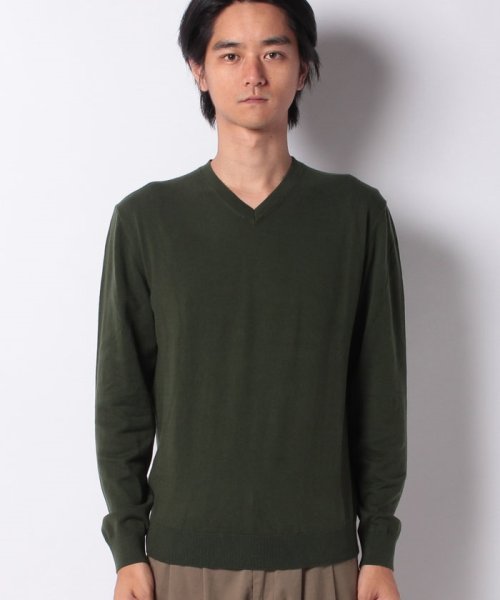 BENETTON (mens)(ベネトン（メンズ）)/ストレッチコットンVネックニット・セーター/img32