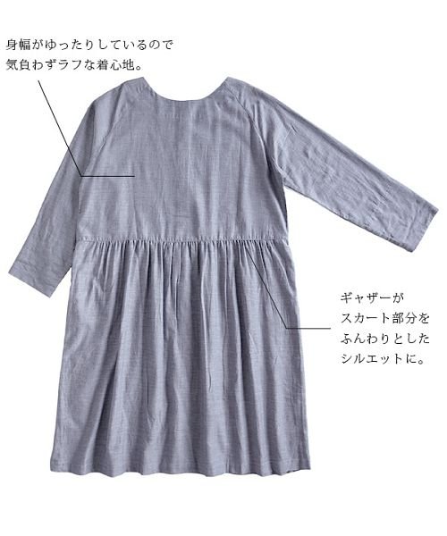 and it_(アンドイット)/2wayヘリンボーンノーカラーロングワンピース【M－L】レディース 春夏 ワンピース ベージュ ブラウン ネイビーシンプル ナチュラル 大人可愛い ロング丈 シ/img05