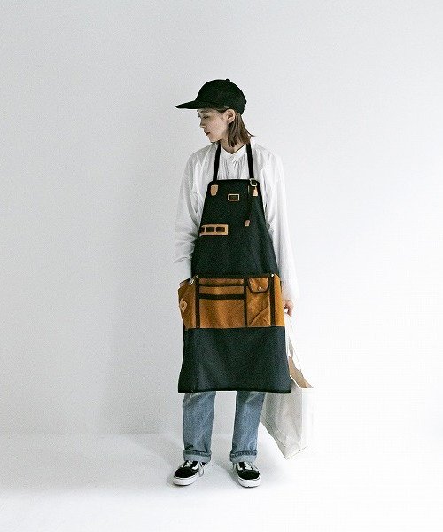 AS2OV(AS2OV)/AS2OV / アッソブ CANVAS APRON － L BLACK/img03