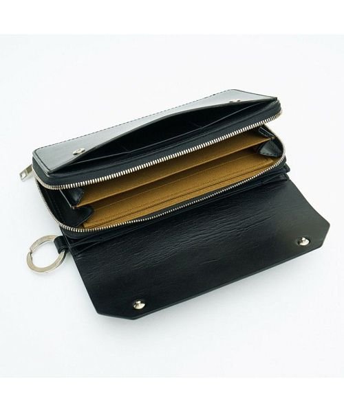 AS2OV(AS2OV)/AS2OV / アッソブ OILED ANTIEQUE LONG WALLET－BLACK/img03