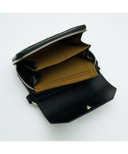 AS2OV(AS2OV)/AS2OV / アッソブ OILED ANTIEQUE SHORT WALLET－BLACK/img03