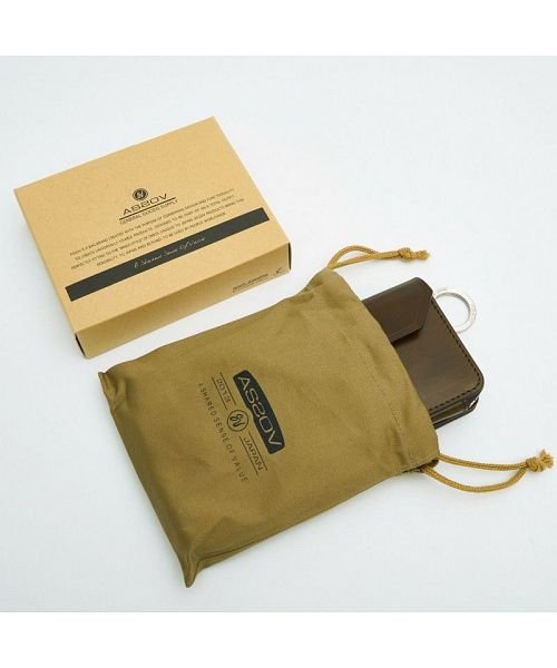 AS2OV(AS2OV)/AS2OV / アッソブ OILED ANTIEQUE SHORT WALLET－BLACK/img08