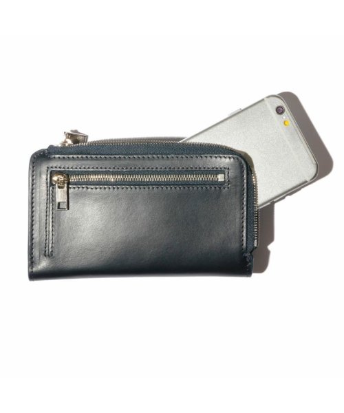 AS2OV(AS2OV)/AS2OV / アッソブ LEATHER MOBILE SHORT WALLET NAVY/img03