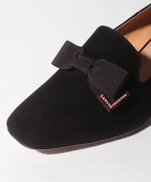 リボンモチーフスリッポンパンプス 