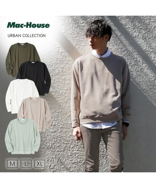 MAC HOUSE(men)(マックハウス（メンズ）)/URBAN COLLECTION アーバンコレクション ハンサムスウェット ポンチクルーネックトレーナー 872532C/img15