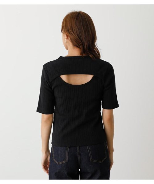 AZUL by moussy(アズールバイマウジー)/【GISELe10月号掲載】BACK LAYERD RIB TOPS/img05