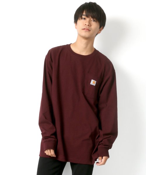 LAZAR(ラザル)/【Lazar】Carhartt/カーハート ビッグシルエット ポケットロングスリーブTシャツ/img17