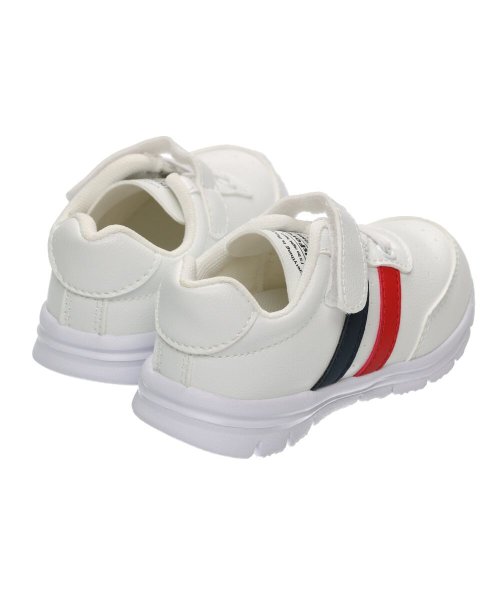 子供服 Kids Foret キッズフォーレ ライン入り白スニーカー ジョギングシューズ 15cm 19cm B816 キッズフォーレ Kids Foret Magaseek