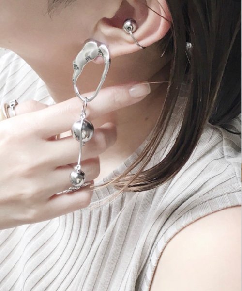 Phoebe+(フィービィープラス)/【sfy】silver ornamentピアス/img01