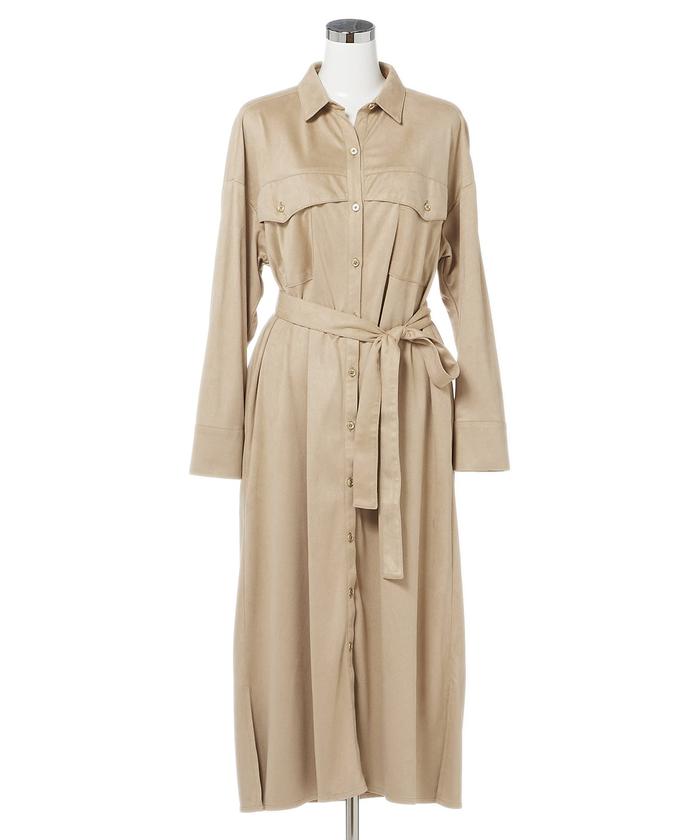 Ined新品フェイクスウェードワンピース Www Yakamapower Com