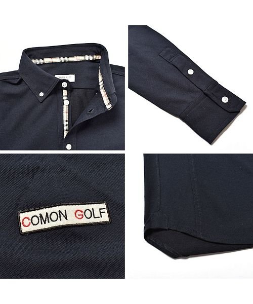 COMONGOLF(コモンゴルフ)/【COMON GOLF】COOL MAX長袖ゴルフポロシャツ(CG－LP002NF)/img10