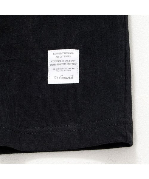 CavariA(キャバリア)/CavariA Tシャツ メンズ 半袖 ブランド プリント カットソー ホワイト ネイビー ブラック 黒 白 紺 ユニセックス クルーネック M L XL/img22