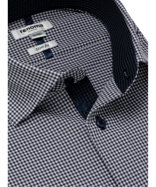 TAKA-Q(タカキュー)/ノーアイロン ストレッチ 360度全方向に伸びる 吸水速乾 スリムフィット セミワイドカラー長袖ニットシャツ/img01
