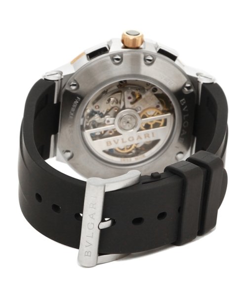 BVLGARI(ブルガリ)/ブルガリ 腕時計 メンズ BVLGARI DG41WSPGVDCH－SET－BRW ブラック シルバー ローズゴールド/img02