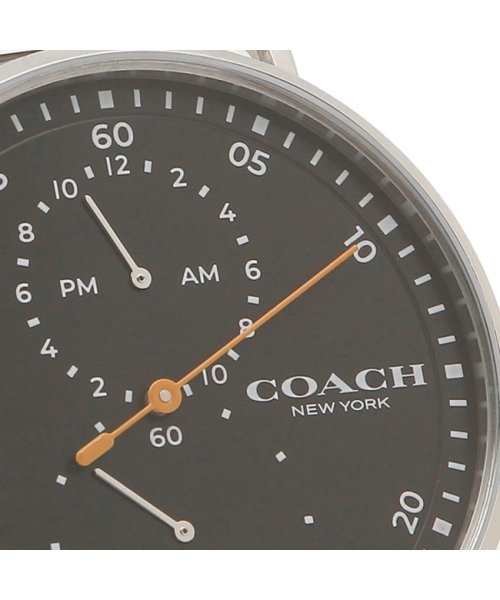 コーチ 腕時計 メンズ Charles 41mm Coach ブラック シルバー コーチ Coach Magaseek