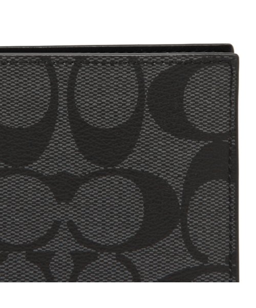 コーチ 折財布 アウトレット メンズ Coach F750 Cqbk グレー ブラック コーチ Coach Magaseek