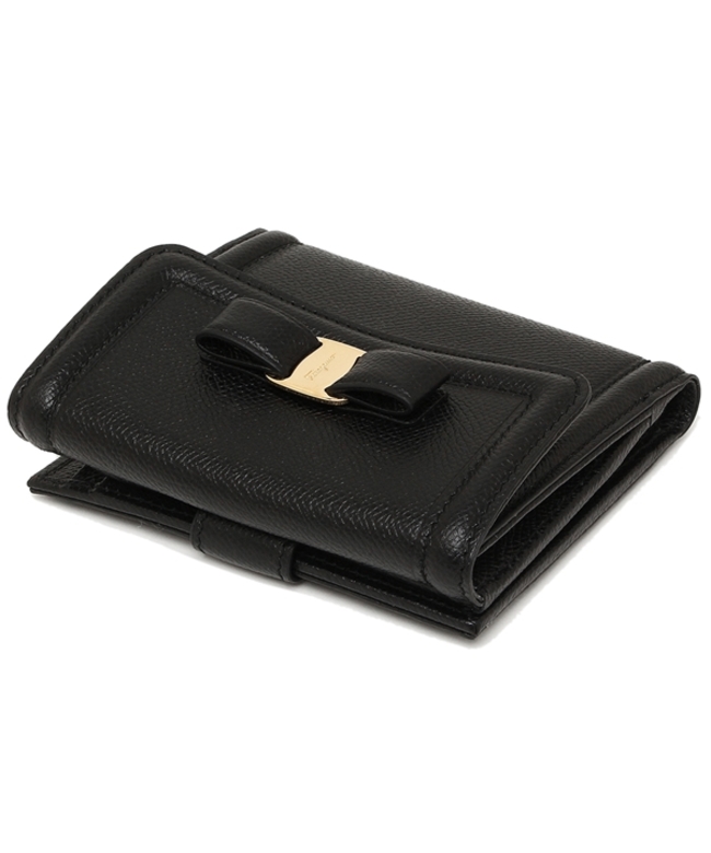 フェラガモ 二つ折り財布 レディース FERRAGAMO 22C911 0673755 ブラック