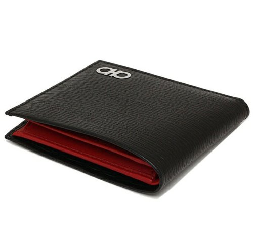 フェラガモ 折財布 メンズ FERRAGAMO 66A065 0685986 007 ブラック/レッド メンズ FERRAGAMO 66A065 フェラガモ 折財布