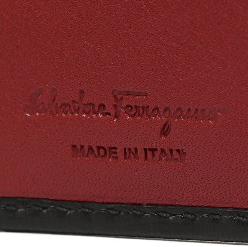 フェラガモ 折財布 メンズ FERRAGAMO 66A065 0685986 007 ブラック/レッド メンズ FERRAGAMO 66A065 フェラガモ 折財布