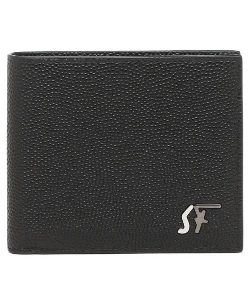 セール フェラガモ 折財布 メンズ シグネチャー Salvatore Ferragamo 66a531 ブラック サルヴァトーレ フェラガモ Salvatore Ferragamo Magaseek