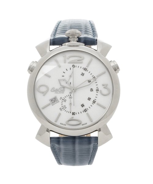 GaGa MILANO(ガガミラノ)/ガガミラノ 腕時計 メンズ GAGA MILANO 5097.02BJ－N ホワイト シルバー ブルー/img01