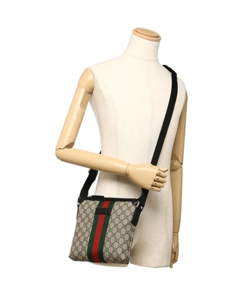 グッチ ショルダーバッグ メンズ Gucci Khngn 9692 ベージュ ブラウン グッチ Gucci Magaseek