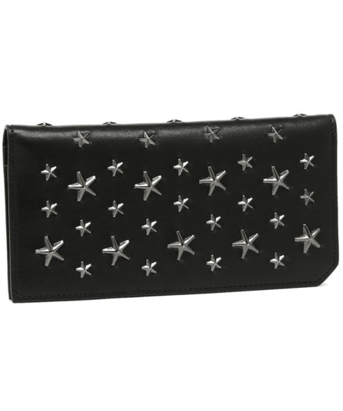 セール ジミーチュウ 長財布 メンズ スタースタッズ Jimmy Choo Cooper Long Wallet ブラック ガンメタル ジミーチュウ Jimmy Choo Magaseek