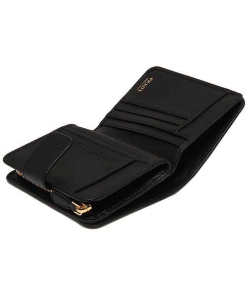 プラダ 折財布 レディース PRADA 1ML018 QWA F0002 ブラック プラダ レディース PRADA 1ML018 QWA F0002 折財布
