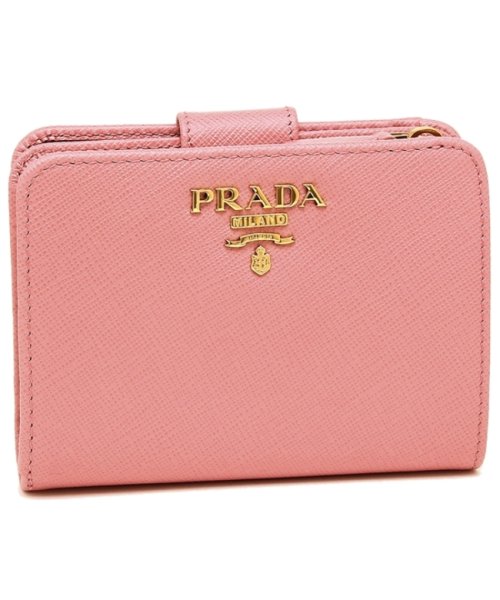 セール プラダ 折財布 レディース Prada 1ml018 Qwa F0442 ピンク プラダ Prada Magaseek
