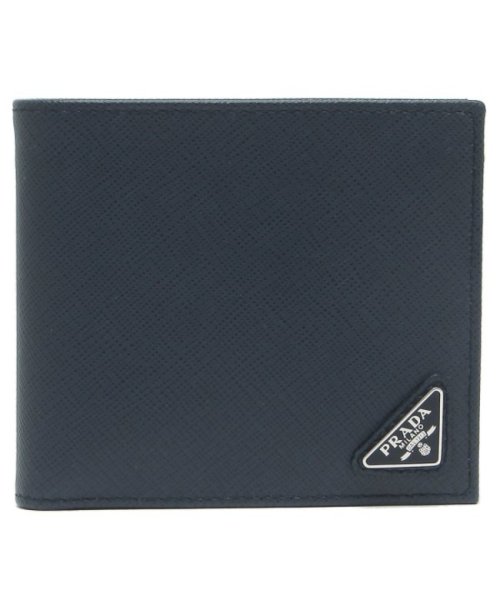 セール 22 Off プラダ 2つ折財布 メンズ Prada 2mo738 Qhh F0216 ブルー プラダ Prada Magaseek