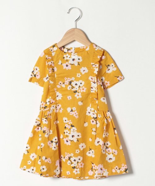 セール 40 Off Bebe Enfant フラワープリント半袖ワンピース プチバトー Petit Bateau Magaseek